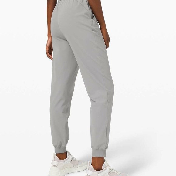 Women's Gray Drawstring Pants - Picture 2 of 5